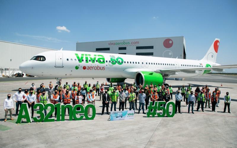 Viva Aerobus da la bienvenida a su avión #50: Airbus A321NEO   