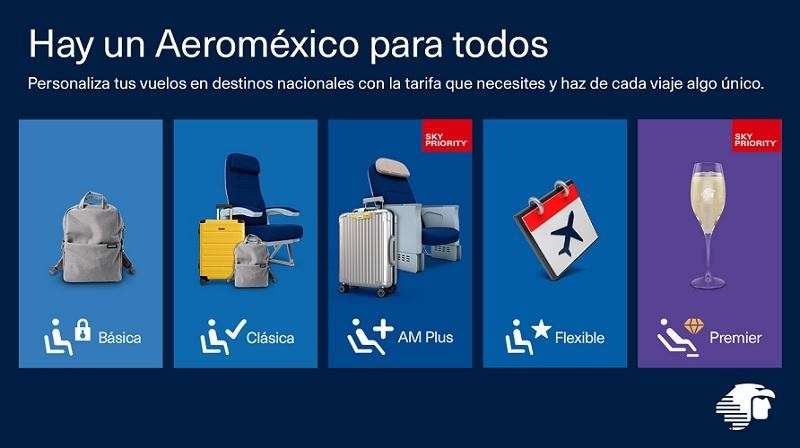 Actualiza Aeroméxico su familia tarifaria