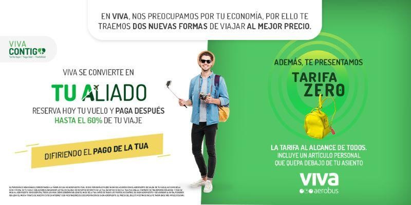 Viva Aerobus lanza dos nuevas iniciativas en apoyo a la economía de los pasajeros: ‘Tarifa Zero’ y ‘TU Aliado’